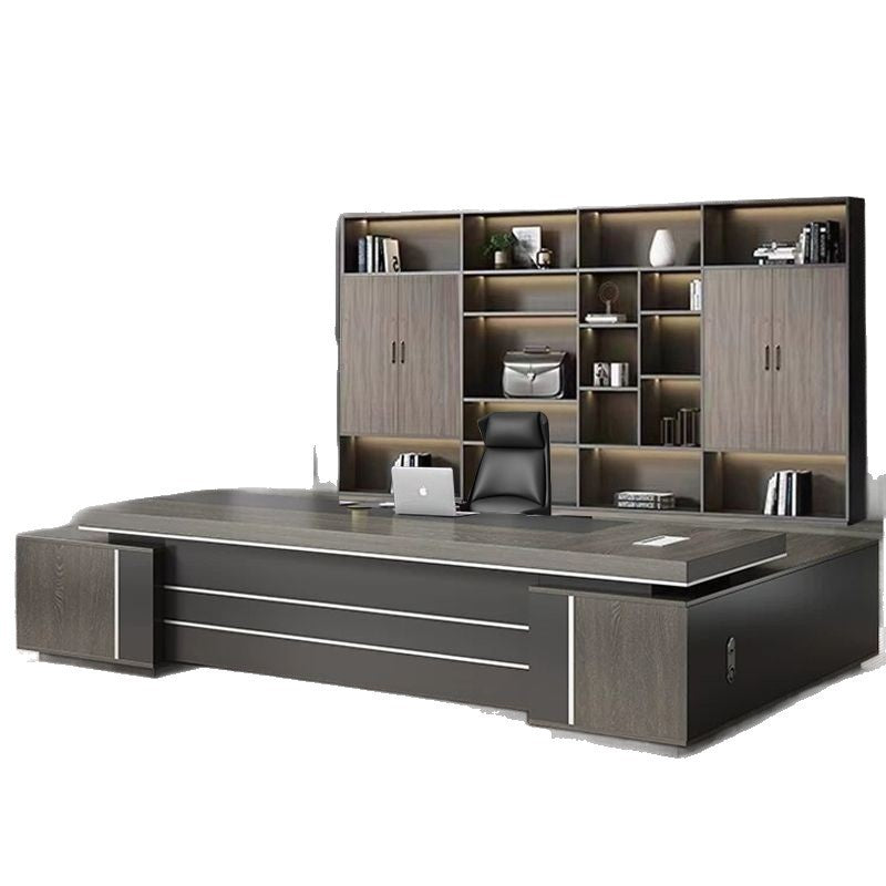 Saint li office desk - luxurious executive office desk and chair set - minimalist modern ceo desk - cross-border e-commerce