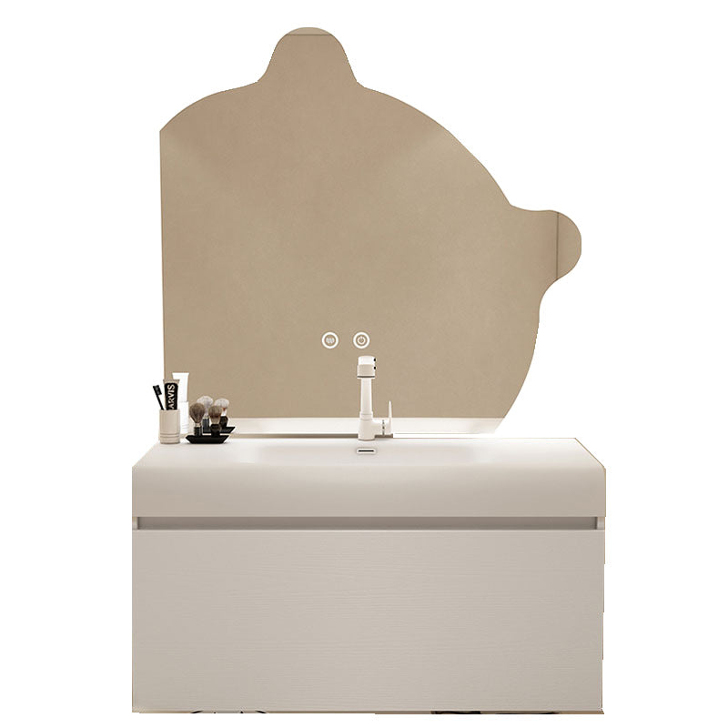 Qimeishi arc integrated basin wash basin bathroom cabinet combination bathroom washstand washbasin simple basin cabinet