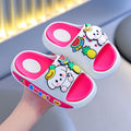 Kids' summer slippers: boys' and girls' indoor home cartoon non-slip soft sole cute outdoor sandals for toddlers and big kids