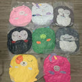 Cartoon kids' sleeping bag, children's sleeping bag with animal pillow, foldable anti-kick quilt kids' sleeping bag