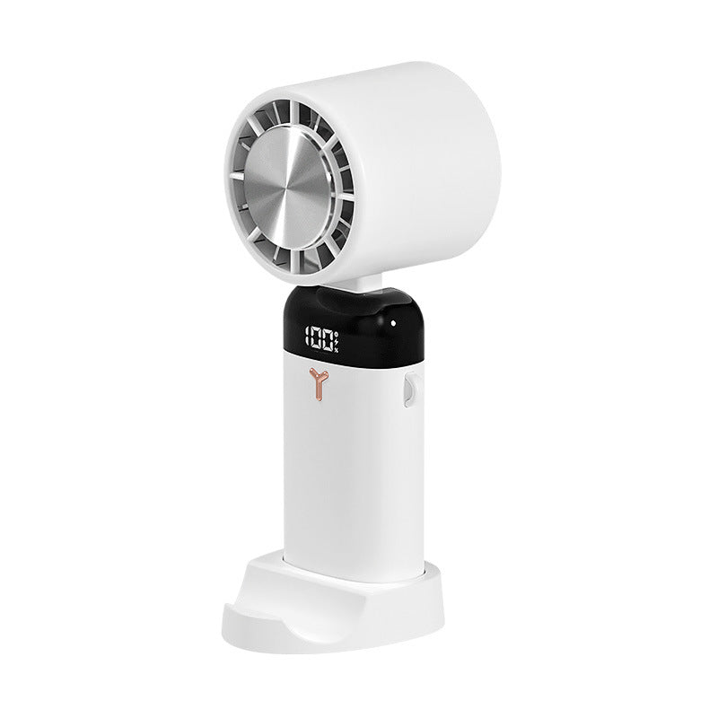 new arrival refrigeration handheld fan mini foldable with digital display silent desktop outdoor ice compress hanging neck fan