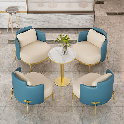 Hotel lobby popular casual sofa beauty salon business reception negotiation table and chairs cafe one table and four chairs slate