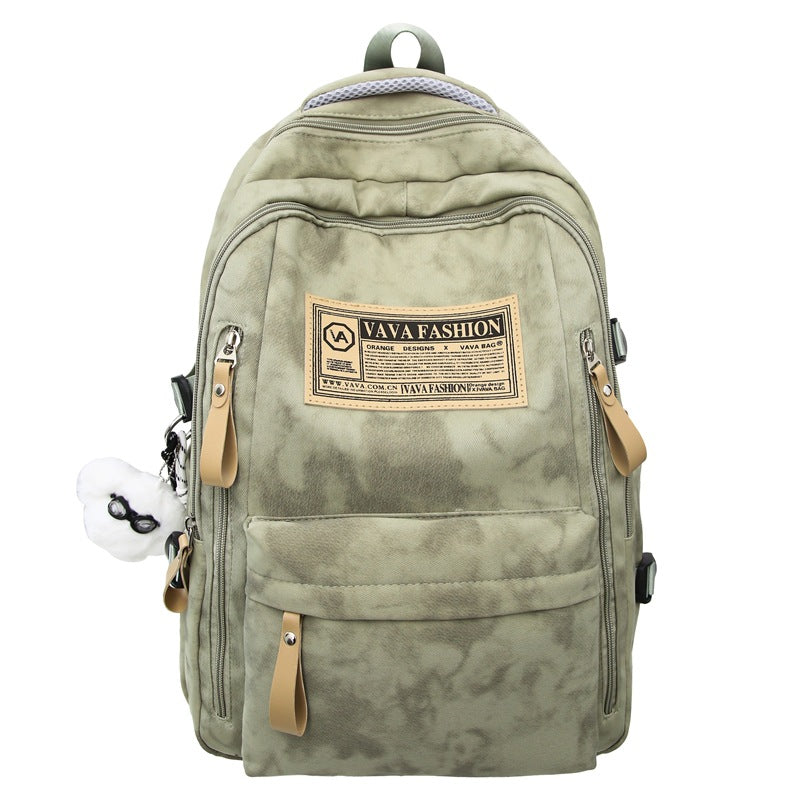School bag female large capacity junior high school student backpack male new outdoor sports travel bag Korean version casual backpack
