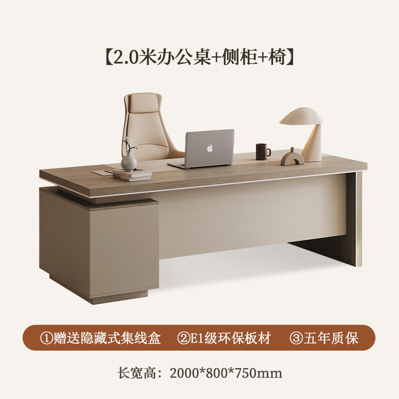 Saint li boss desk casual office supervisor desk manager president short table and chair combination office furniture