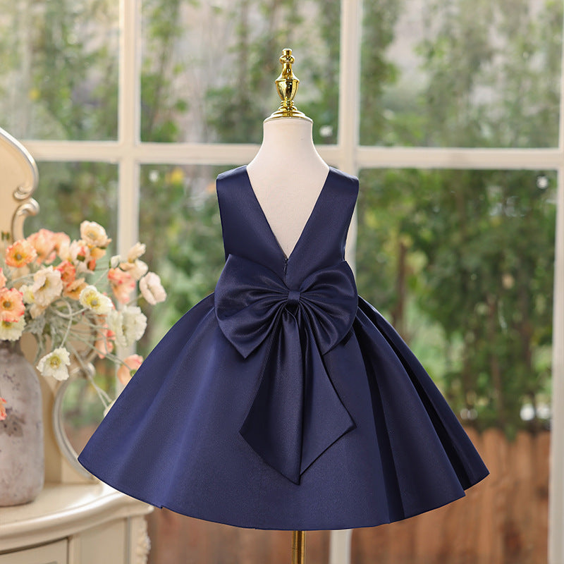 Baby dress birthday princess dress bow sweet style first birthday tutu dress  new girls' dress summer