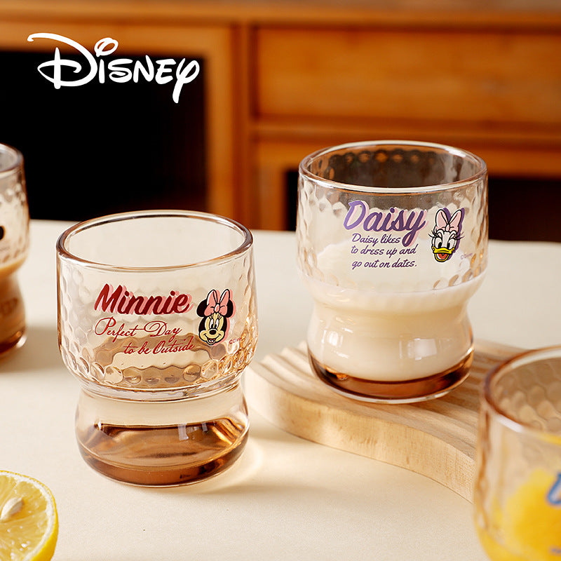 Glass gift box beverage cup hammer pattern retro drinking cup drinking cup high value juice cup fashionable transparent cup