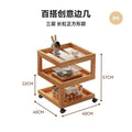 【factory direct】three-tier 40cm long rainbow style - natural finish