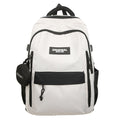 New large capacity backpack - perfect for high school, college, and university students. casual printed backpack with color blocking design, ideal for business trips and travel