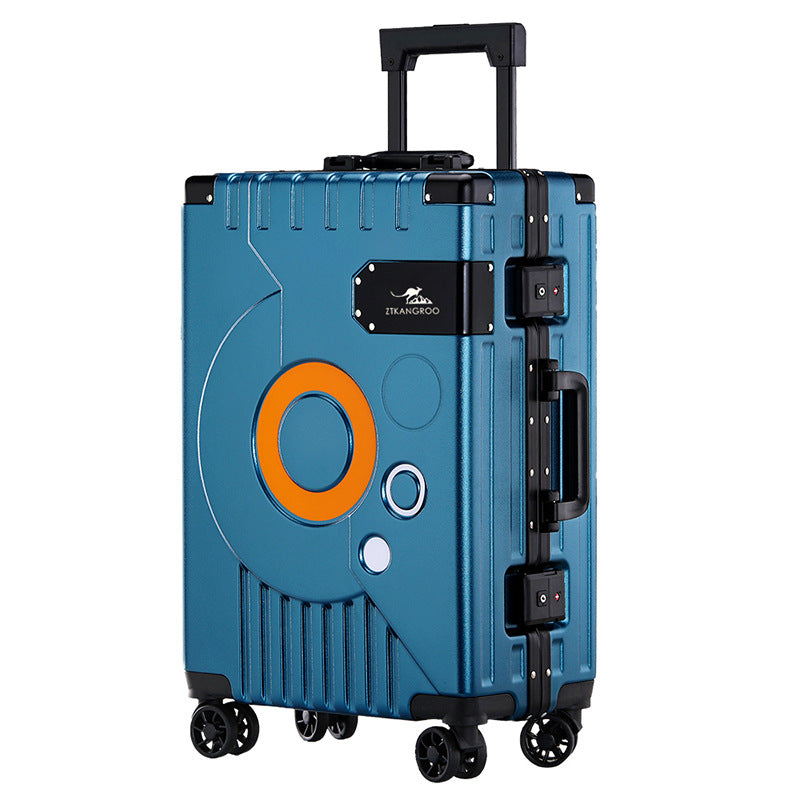 Hongfu Kangaroo Customs Lock Aluminum Frame Trolley Case Silent Universal Wheel Luggage Female Suitcase Male Password Box 20 2