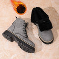 autumn new arrival: plus-size fleece-lined martin boots for women, sizes 36-43. wholesale available for  &  dropshipping