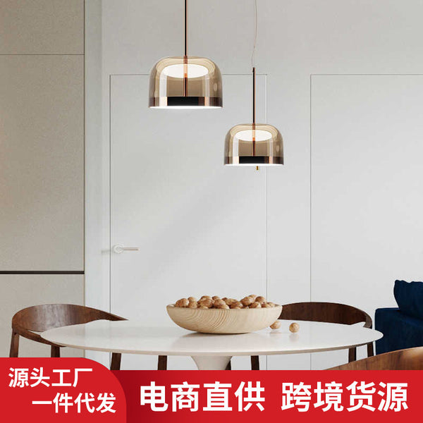 高级感简约意式床头灯后现代设计餐厅咖啡馆吧台装饰艺术氛围吊灯