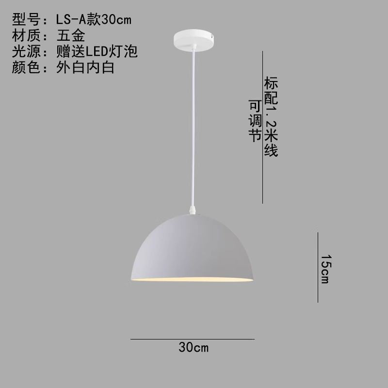 Minimalist industrial black projector light - retro creative restaurant, cafe, bubble tea shop, hot pot restaurant - unique pot lid pendant lamp