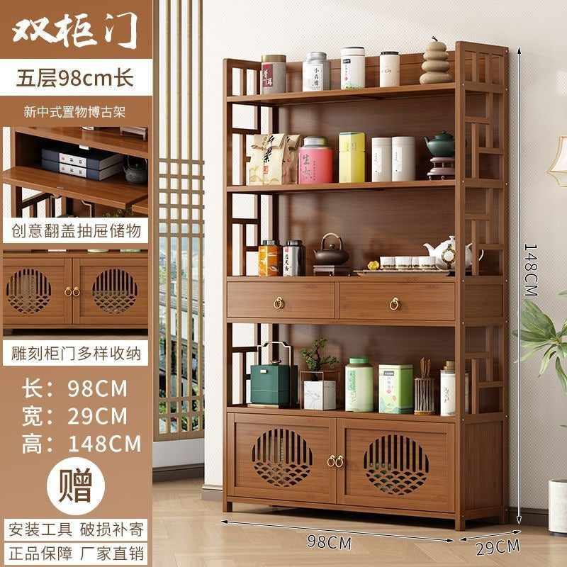 Storage rack tea cabinet office tea cabinet for home tea display cabinet table side cabinet tea tea set storage cabinet