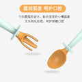 Kids feeding tableware baby spoon learning to eat curved fork spoon suit twisted food spoon maternal and infant products wholesale