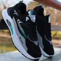Men's spring new leather waterproof sneakers - trendy, versatile, casual dad shoes with soft, non-slip soles for running