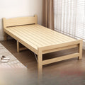 Solid wood bed for homesimple double bed bed board single bed office lunch break rental room installation foldable bed