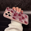 Suitable for iphone 17 pro max oil painting heart phone case, apple 15 full coverage shockproof soft case, women's style wholesale 13