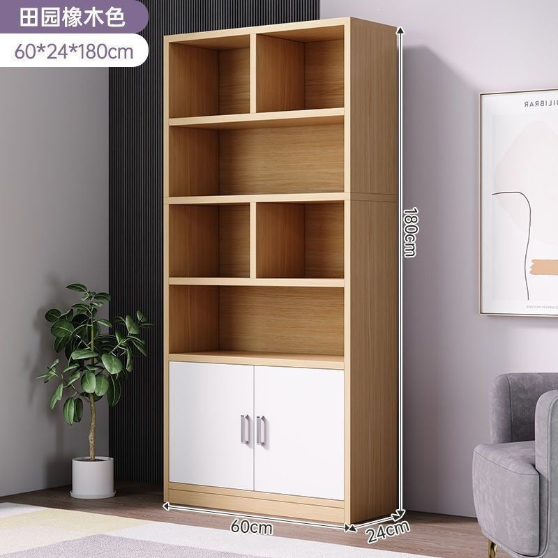 Bookshelf floor-standing storage rack living room for home wall-mounted storage cabinet storage cabinet office filing cabinet simple bookcase