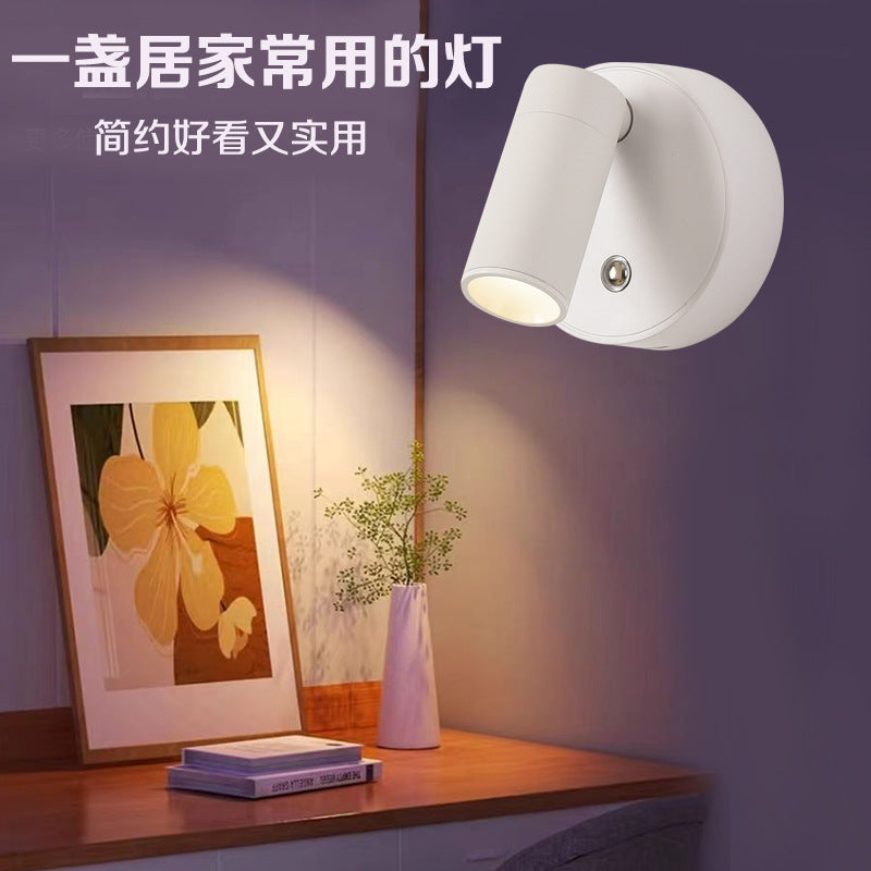 e-commerce wiring-free charging wall lamp magnetic cob spotlight usb downlight chargingwalllamp bedroom