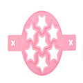 Silicone 7-cavity pancake mold - round, heart, star shaped egg ring - 7-piece diy baking mold set