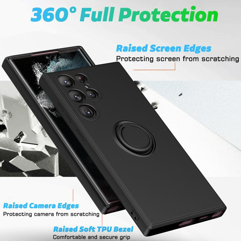 Suitable for samsung s26 mobile phone case note20ultra liquid silicone protective cover a15 skin-feeling ring holder a55