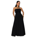 C7735 cross-border    new women's summer vacation style pleated wide-leg jumpsuit