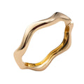 Irregular alloy bracelet wholesale european and american cross-border new jewelry female simple stylish circle electroplated open bracelet
