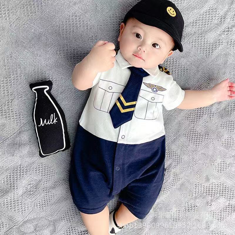 Baby outfit set: lightweight summer romper for newborns & toddlers (boys & girls)