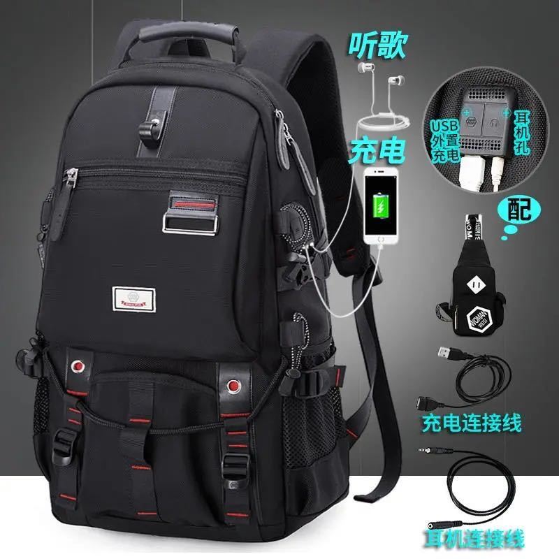Cross-border new travel duffel bag Europe and America large-capacity outdoor backpack laptop backpack multi-function bag
