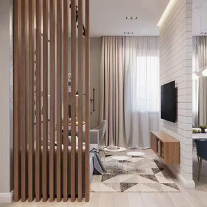 Screen partition living room entrance entrance room partition free punching vertical strip decorative partition column office screen