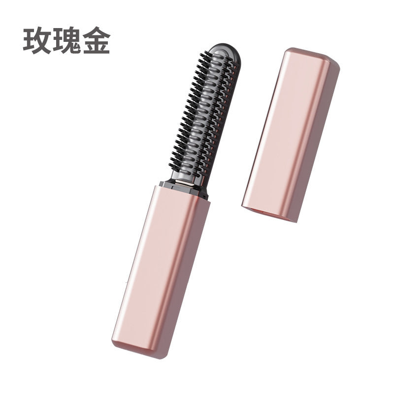 new arrival mini hair straightening comb, non-damaging hair straightener, straight and curly dual-purpose hair styling comb, home lazy person