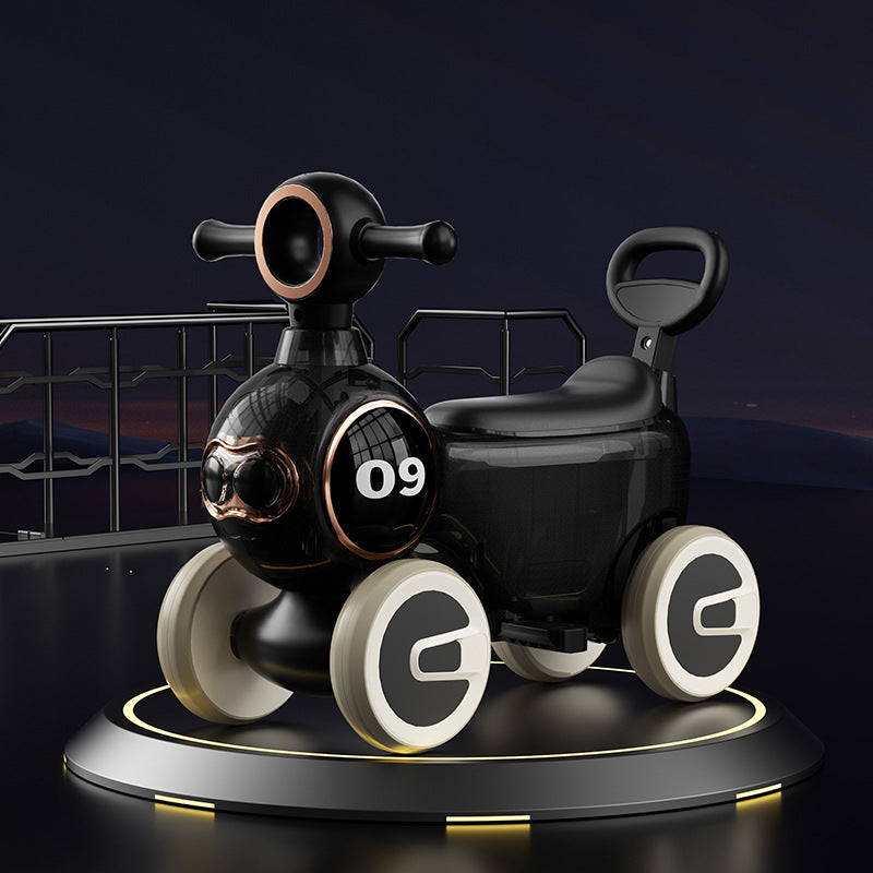 New children's scooter, music and light baby can take  1-4 years old four-wheeled boys and girls scooter