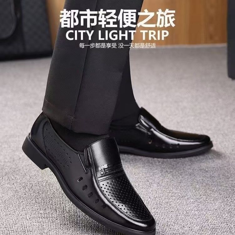 【military-grade leather shoes - premium quality】100% full grain cowhide leather, clearance sale! soft sole leather shoes for men, perfect for casual and business wear