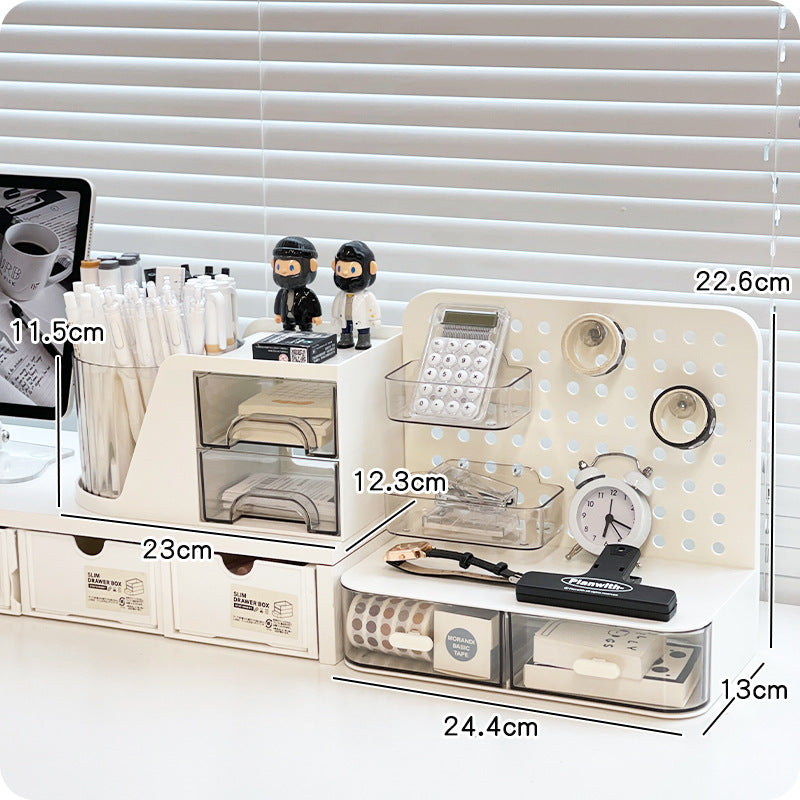 Storage box, drawer rack, office desktop desk, workstation, good things, women's hole board, finishing and remodeling artifact