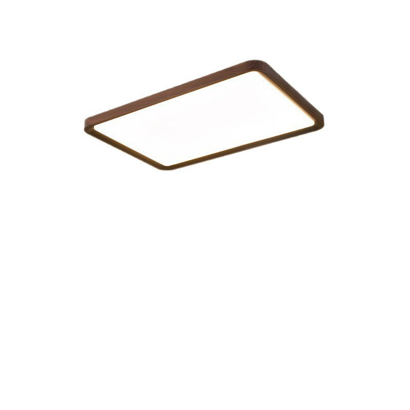 Living room lamp Ceiling lamp Retro walnut modern minimalist master lamp Bedroom Guest dining room Whole house package Lighting fixture 1