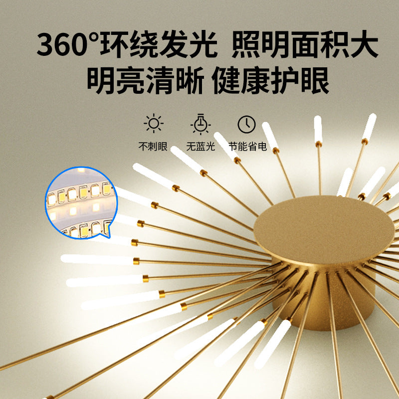 The living room is beautiful and has a high value. Modern smart smoke lamp dimming, living room Nordic style, bedroom, study ceiling chandelier.