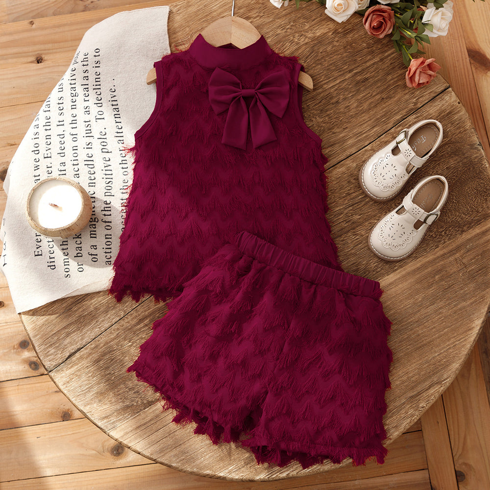 summer cross-border girls' french chic luxury style wavy mesh design fashion two-piece skirt set