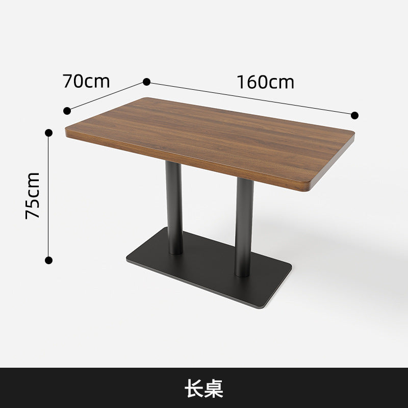 Cross-border industrial style pub tables and chairs cafe bar sofa barbecue restaurant western restaurant dining bar clear bar booth sofa