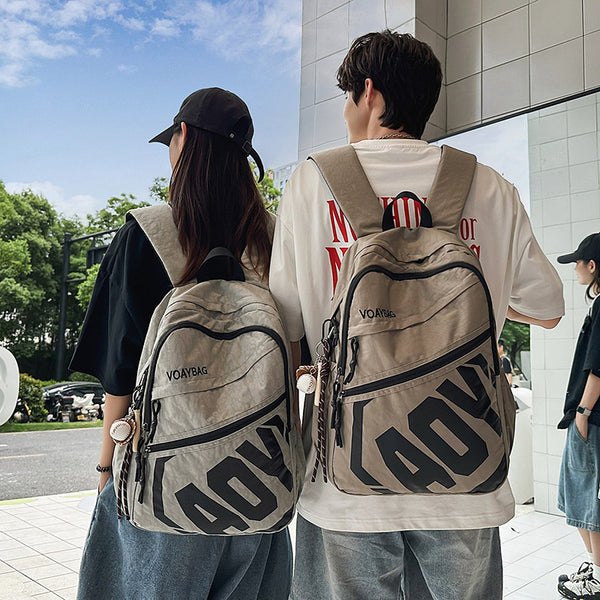 Spring and Autumn New Student Backpack Large Capacity Junior and High School Student Backpack Male and Female Couples Student Bag