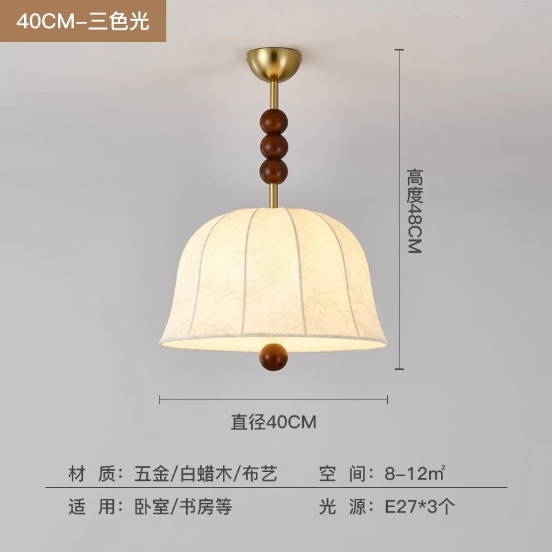 [Strict selection] American retro chandelier main room light Nanyang wind bar light creative fabric B & B apartment lighting
