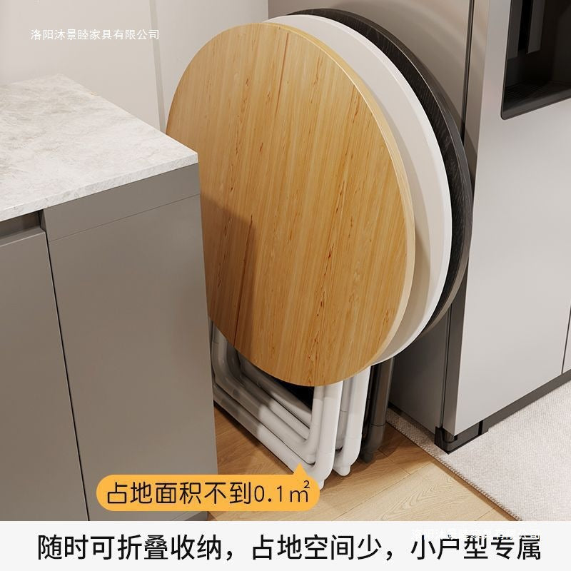 Foldable table dining table for homesmall apartment rental house simple table and chairs for eating square table round table convenient stall