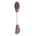 Tpr dual-ended soft gel mask brush - facial cleansing & massage brush, mud mask applicator, soft mask tool, professional brush