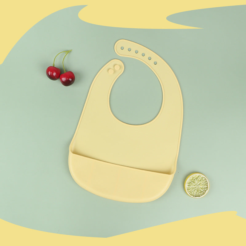 Personalized food grade silicone baby bib kids thin bib waterproof bib toddler bib soft saliva bib