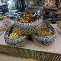 Food warmer 4l-5l-6l gold dot double-layer insulation box export cross-border factory direct sales insulated lunch box
