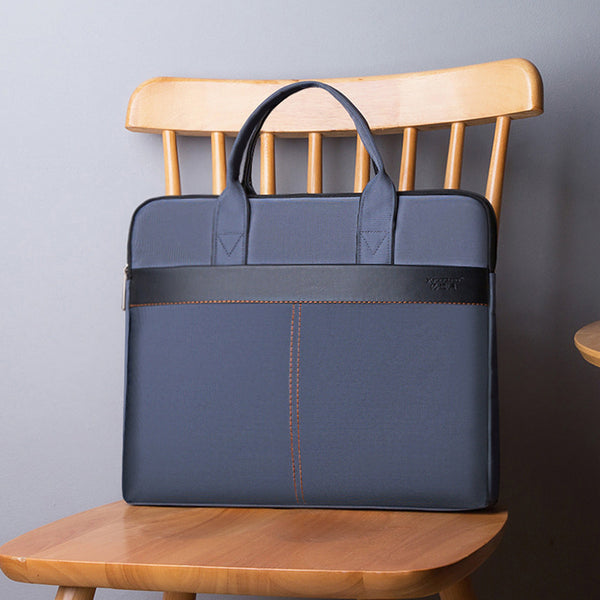 Yiyunchen Men's Briefcase Business Handbag Printed Oxford Cloth File Bag Women's Commuter Briefcase Waterproof