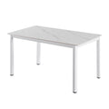 White frame-matte snow mountain white straight edge