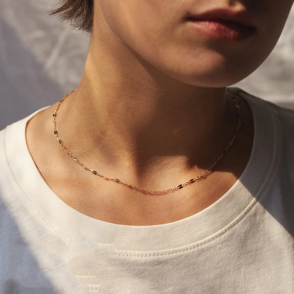 18k gold titanium steel gold-plated lace choker necklace for women short clavicle ins rhombus necklace stainless steel simple