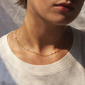 18k gold titanium steel gold-plated lace choker necklace for women short clavicle ins rhombus necklace stainless steel simple