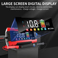 12v 8a color screen car & motorcycle battery charger - hot selling cross-border product with led extra-large display, eu & us plug options