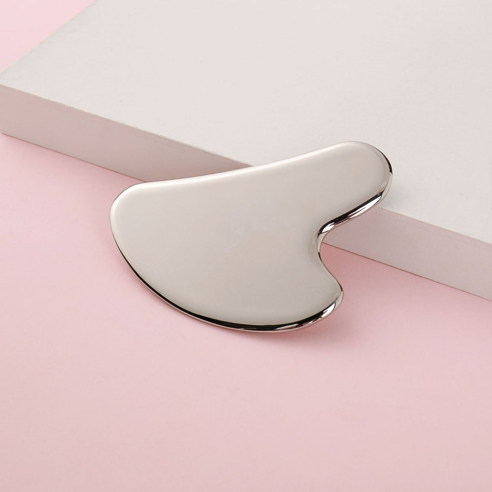 304 stainless steel scraping board facial beauty facial acupoint dredging meridians metal tendon pulling stick heart-shaped scraping blade